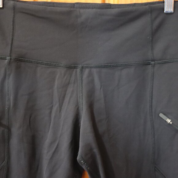 Lululemon Zipper Pockets Mech Stripe Leggings 10 6u3041 - Picture 2 of 11